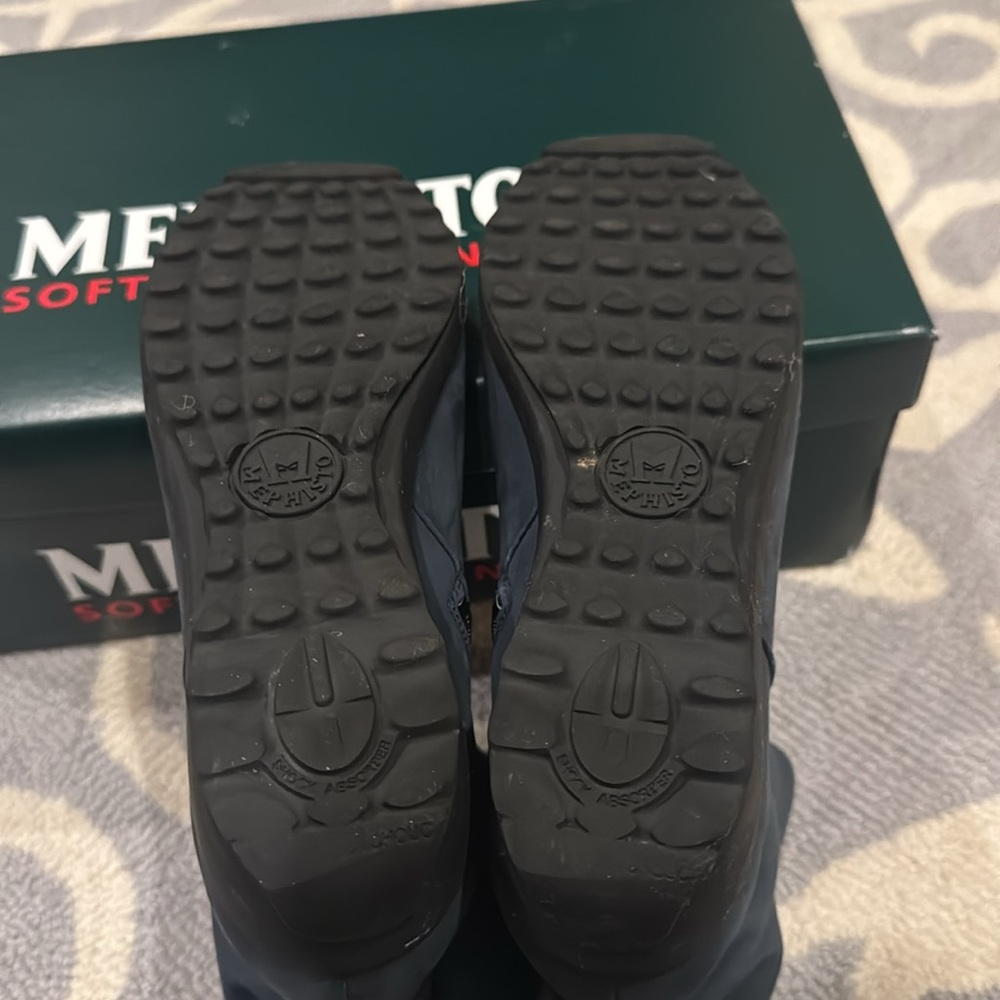 Mephisto Agatha Jeans Blue Booties Sz 6.5 - Picture 7 of 8